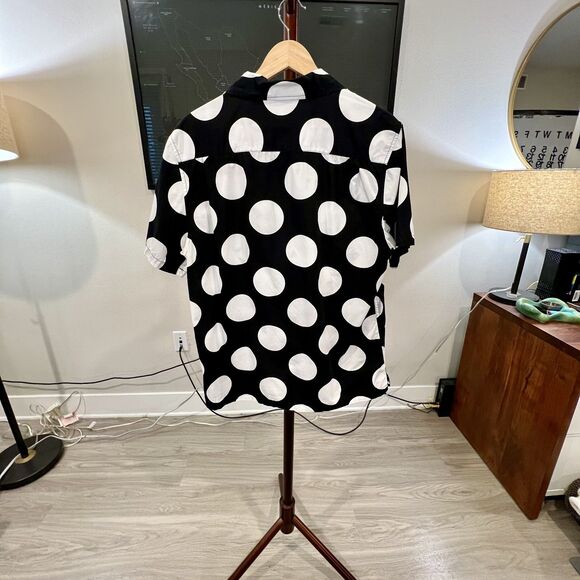 Stussy - SS Big Dot Shirt (#111912) - Black, White - Picture 2 of 7